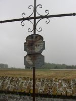 plaques gravées sur croix métal - natty