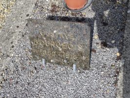 plaque nominative sur la tombe - natty