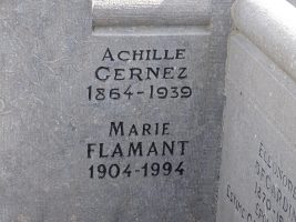 Stèle gravée sur la très grande sépulture famille Degardin Doublemart Gernez Degardin - Natty