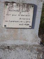 plaque commémorative sur la stèle de la tombe- M.A.Schioppa