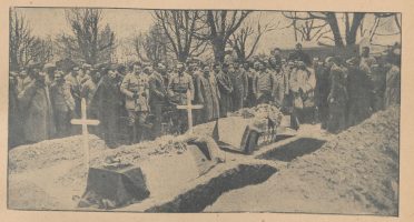 L'enterrement de Ronald Hoskier - Source Gallica- La guerre aérienne illutrée