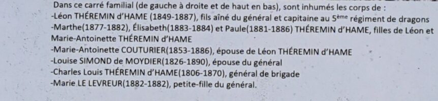 détail figurant sur le panneau commémoratif - nharant