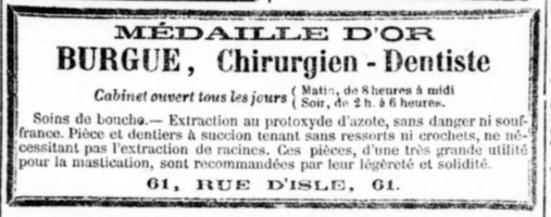 BURGUE Saint Quentin Le Guetteur de Saint-Quentin du 03/01/1883