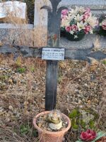 Détail de la plaque d'identification sur la  croix - O.Dufour