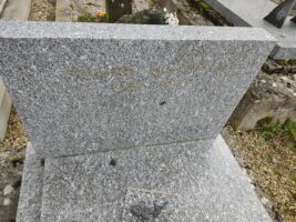 détail de la gravure sur la stèle - O.Dufour