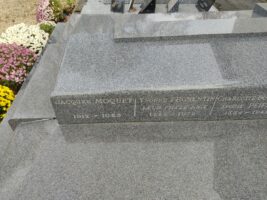Inscription sur le côté droit de la sépulture - O.Dufour