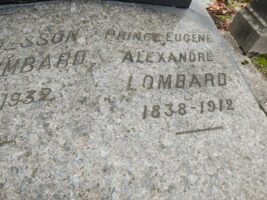 détail de l'inscription sur la pierre tombale - O.Dufour