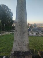 détail de l'inscription sur la stèle - O.Dufour