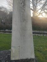 détail de l'inscription sur la stèle - O.Dufour