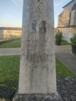 detail de l'inscription sur la stèle - O.Dufour