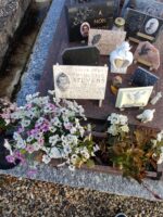plaque avec photo de l'enfant décédée à l'age de 15 mois - O.Dufour