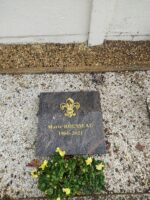 Plaque, jardin du souvenir - O.Dufour