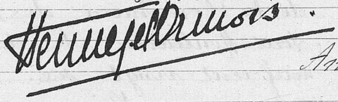 De HENNEZEL De L'ORMOIS Signature