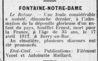 Grand echo de l'AIsne-1921
