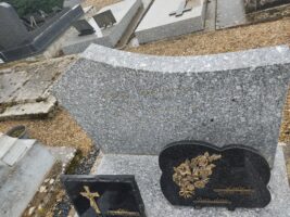 détail de l'inscription sur la stèle - O.Dufour