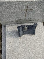 détail de l'inscription sur la stèle - O.Dufour