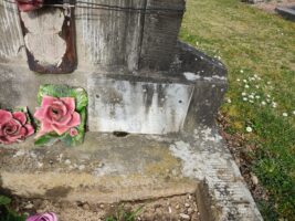 détail de l'identification sur la plaque blanche - O.Dufour