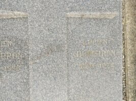 inscription à droite de la croix - O.Dufour