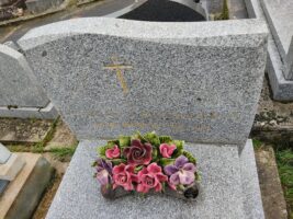 détail de l'inscription sur la stèle - O.Dufour