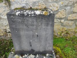 détail de l'inscription sur la stèle - O.Dufour