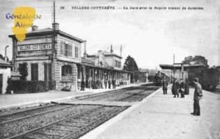 La Gare avec le Rapide venant de Soissons - Contributeur : Guy Gilkin