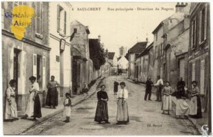 Rue principale et bureau de poste - Contributeur : F.Gérard - C.G.P.T.T