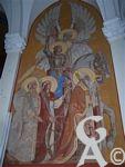 L'église - Fresque d'Emile Flamant