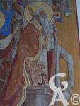 L'église - Fresque d'Emile Flamant