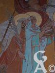 L'église - Fresque d'Emile Flamant