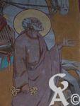 L'église - Fresque d'Emile Flamant