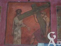 L'église - Fresque d'Emile Flamant