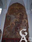 L'église - Fresque d'Emile Flamant