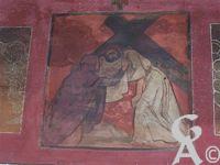 L'église - Fresque d'Emile Flamant