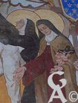 L'église - Fresque d'Emile Flamant