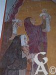 L'église - Fresque d'Emile Flamant