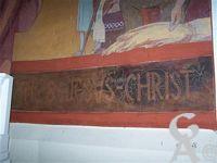 L'église - Fresque d'Emile Flamant
