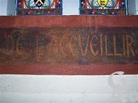 L'église - Fresque d'Emile Flamant