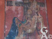 L'église - Fresque d'Emile Flamant