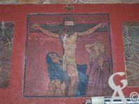L'église - Fresque d'Emile Flamant