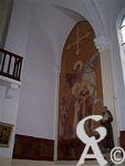 L'église - Fresque d'Emile Flamant