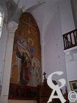L'église - Fresque d'Emile Flamant