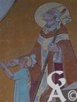 L'église - Fresque d'Emile Flamant