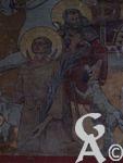 L'église - Fresque d'Emile Flamant